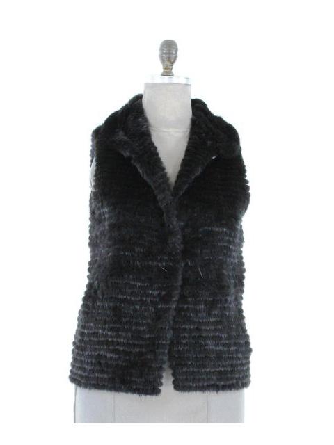 Wear Everywhere with Anything Beautiful Petite Black Mink Vest with ...