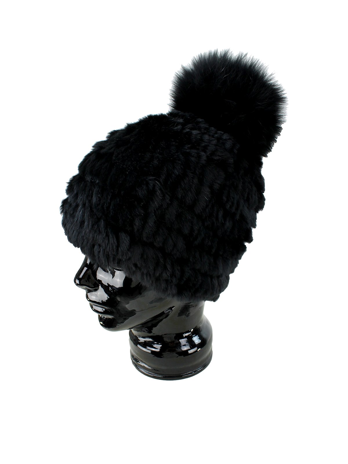 black fur hat