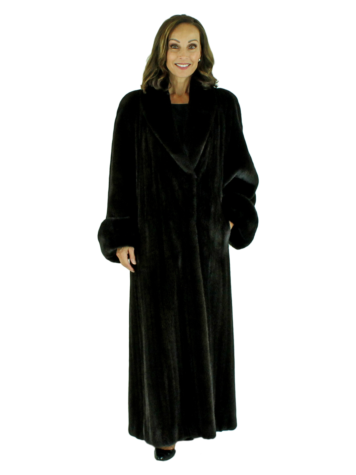 Blackglama Female Mink Fur Coat - Women's Fur Coat - XL | Day Furs