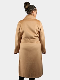 Woman's Camel Cashmere Wool Coat