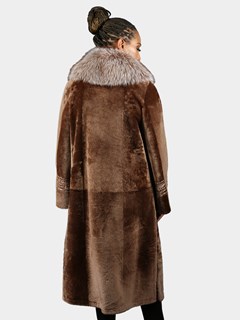 Woman's Sierra Brown Astra Shearling Coat