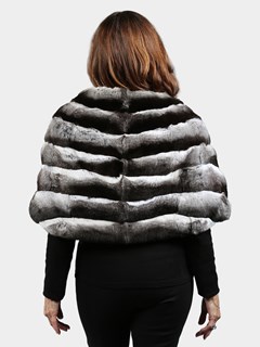 Woman's Natural Chinchilla Fur Stole