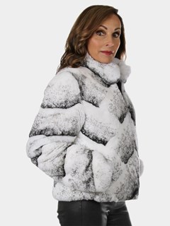 Reversible Rex Rabbit Fur Jacket – Gorski Montreal