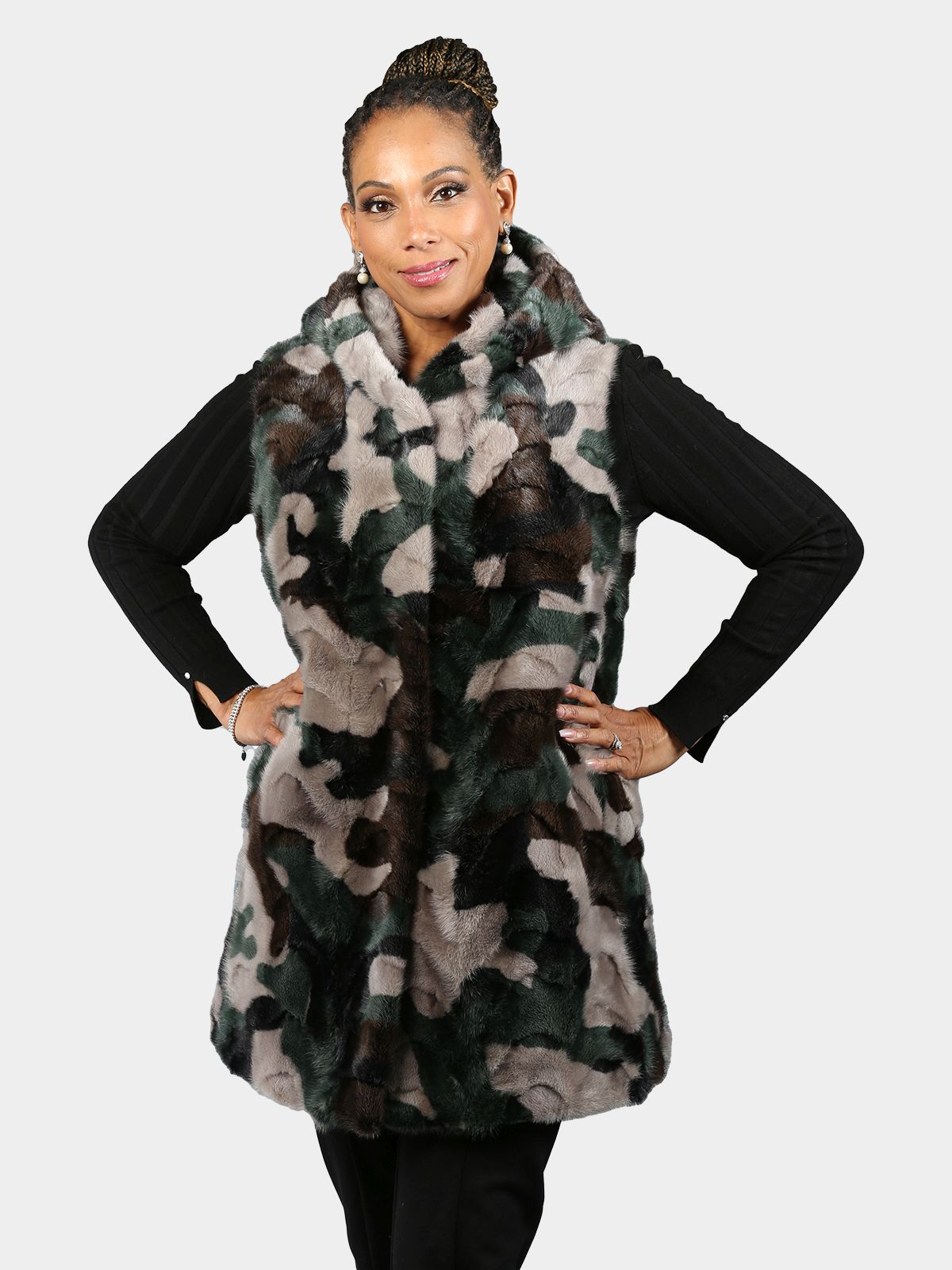 Camo discount hooded vest