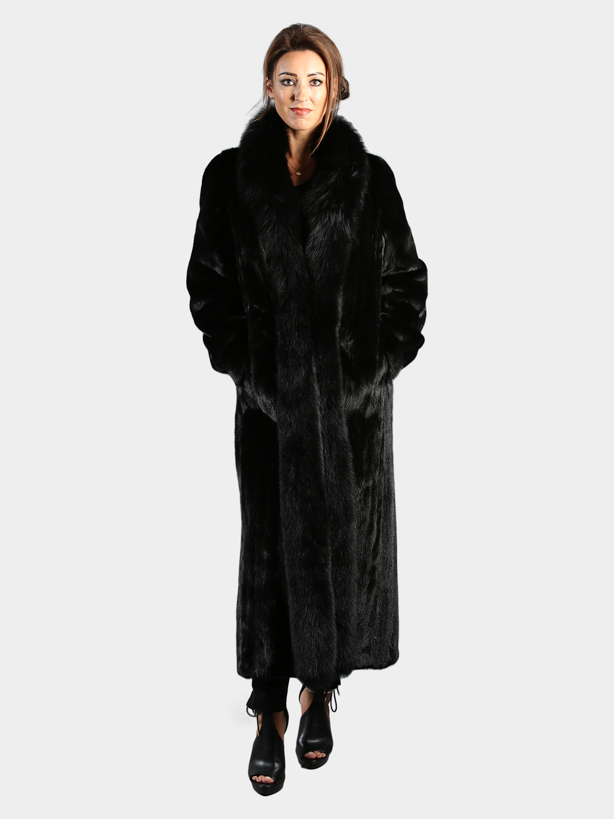 Black Diamond Ranch Female Mink Fur Coat