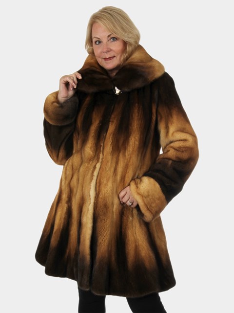 Day Furs Inc. Woman's Sheared Mink Fur Jacket
