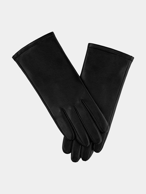 Women's Black Leather Gloves 