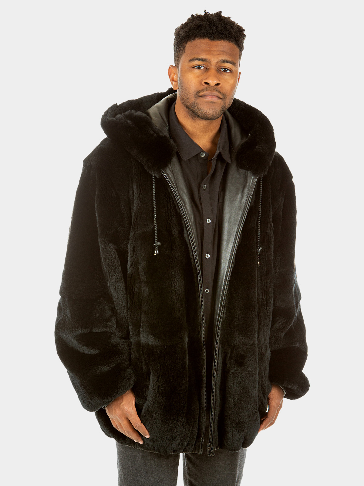 Rabbit fur parka online