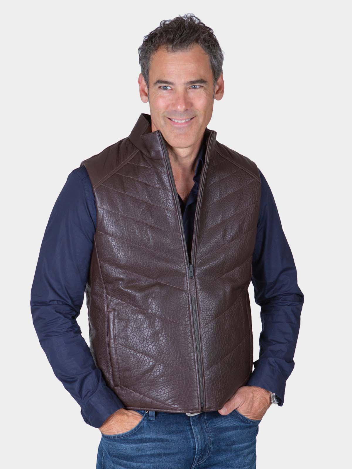 Leather Jacket Reversible Jacket With Rex Fur / Lambskin 