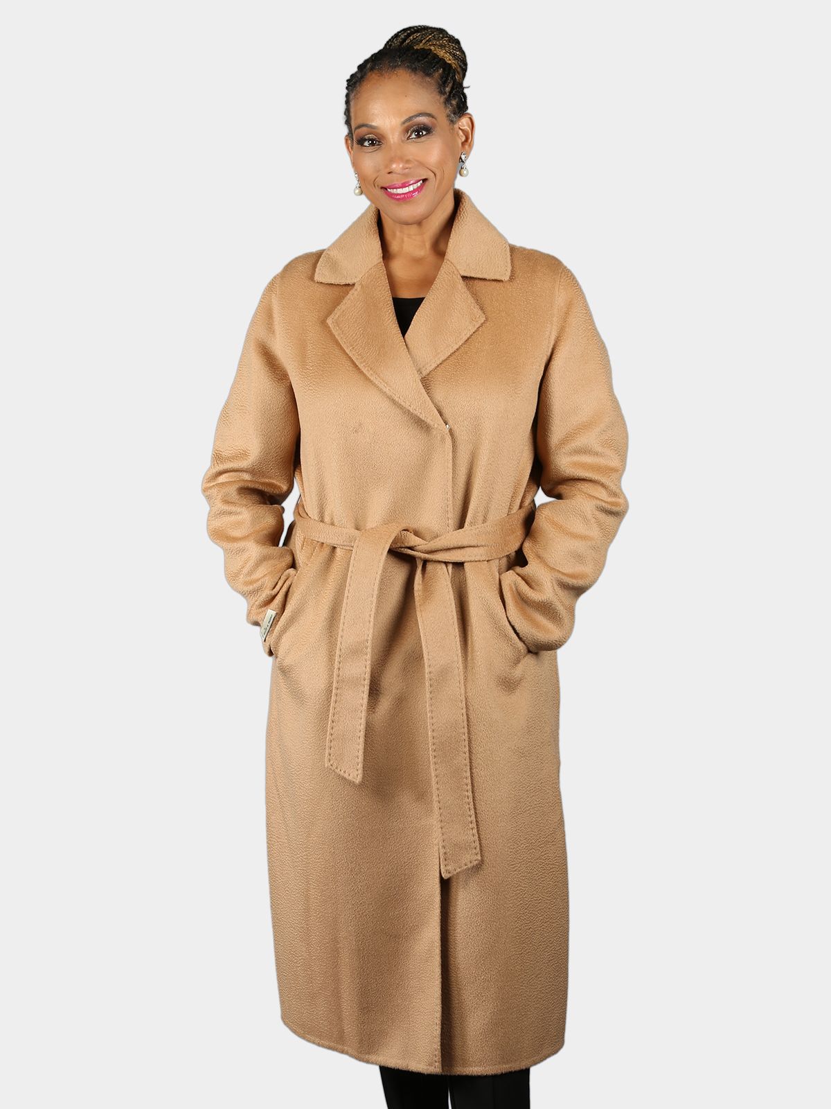 Cashmere wool camel coat on sale