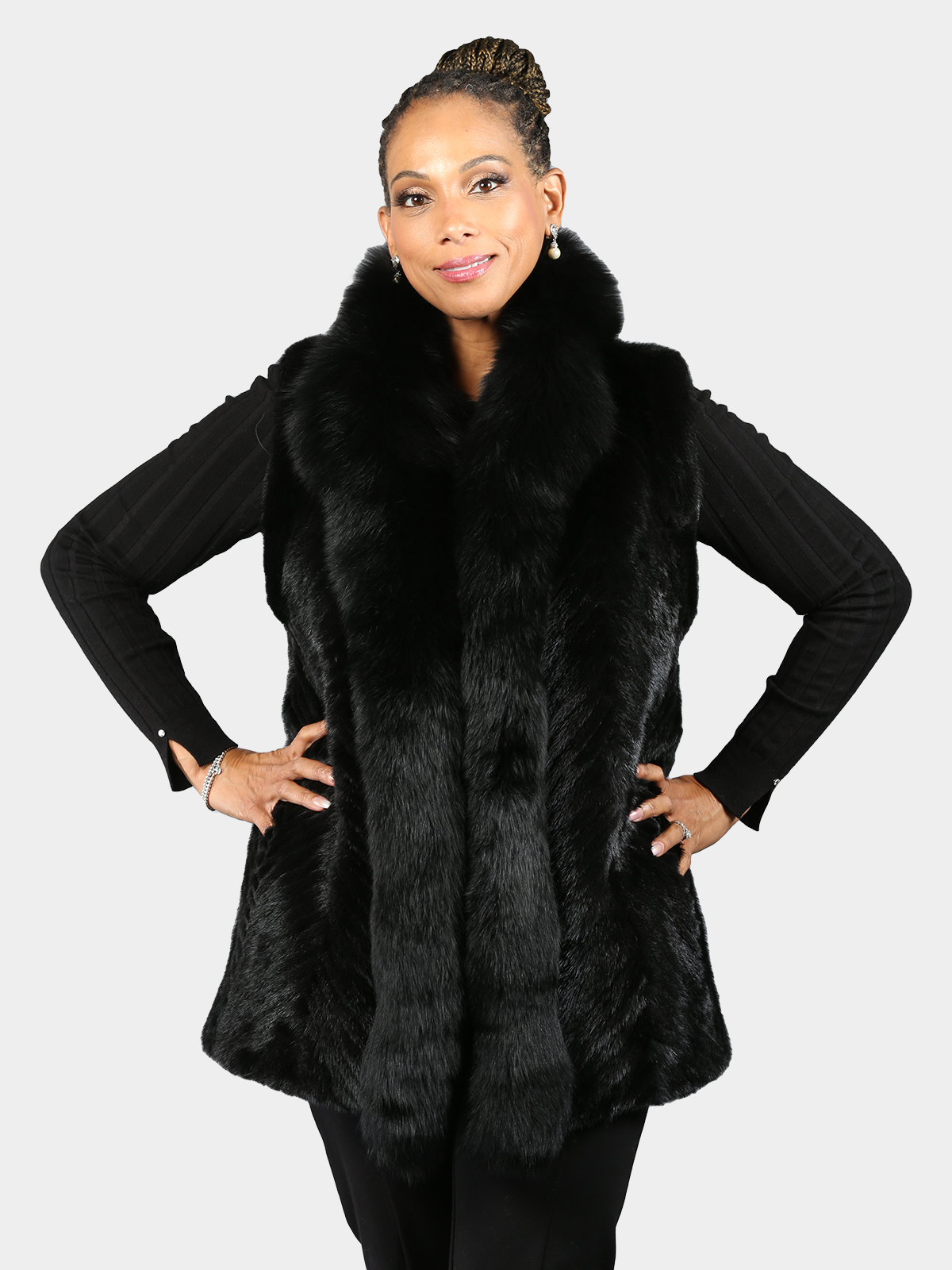 Woman's authentic Mink Coat Vest M