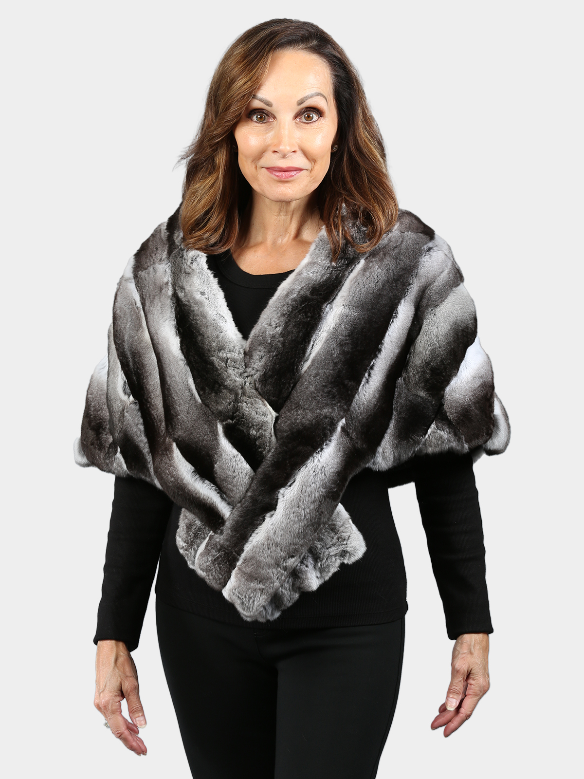 Chinchilla popular Fur Scarf