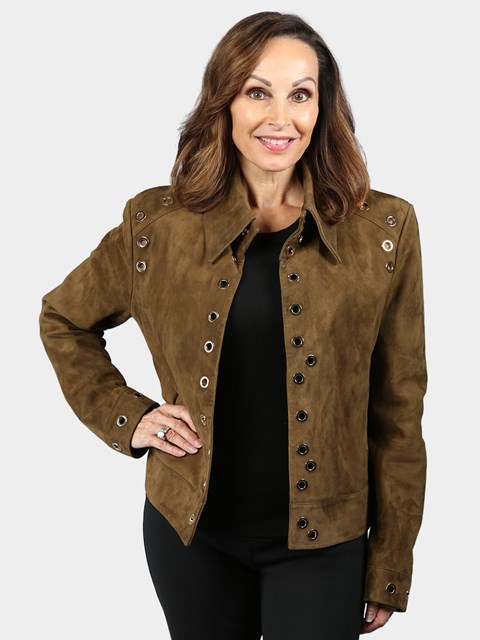 Woman's Willow Suede Leather Jacket